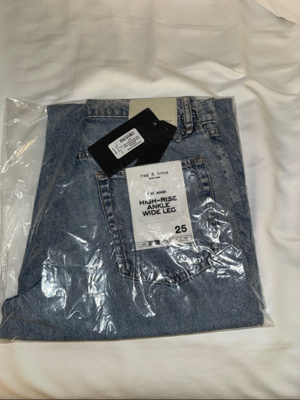 NWT - rag & bone Featherweight Andi * High Waist Ankle * Wide Leg Jeans - Picture 7 of 8